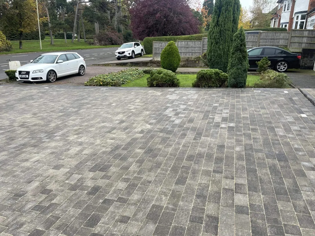 Block paving used as a durable paved surface
